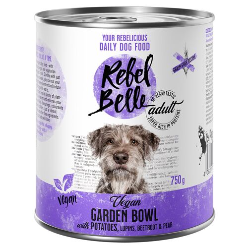 Rebel Belle 6 x 750 g Adult Vegan Garden Bowl vegan Rebel Belle Hundefutter nass