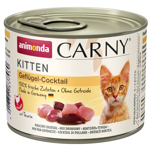Animonda Carny 6 x 200 g Animonda Carny Kitten Katzen Nassfutter