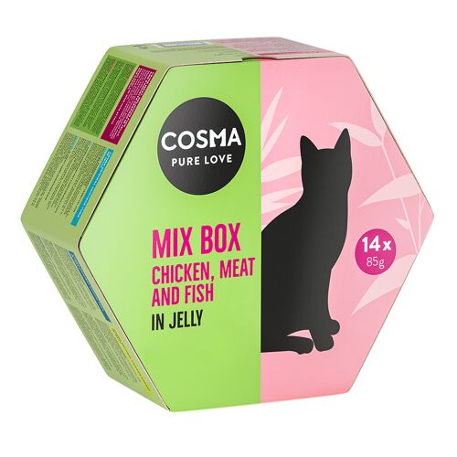Cosma 14 x 85 g Cosma Gourmet Mix Box Katzen Nassfutter