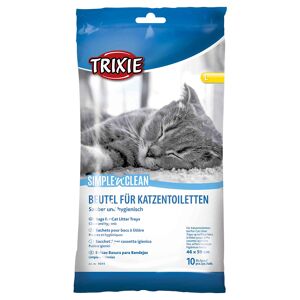 Trixie Zubehör: 10x Passende Toilettenbeutel für Trixie Cleany Cat Katzentoilette mit Rand