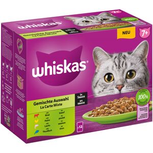 Whiskas 24x85g 7+ Gemischte Auswahl in Sauce Multipack Whiskas Senior Frischebeutel Nassfutter Katze