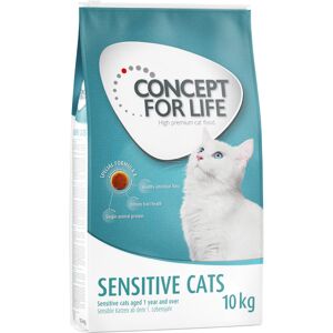10kg Sensitive Cats Concept for Life Katzenfutter trocken