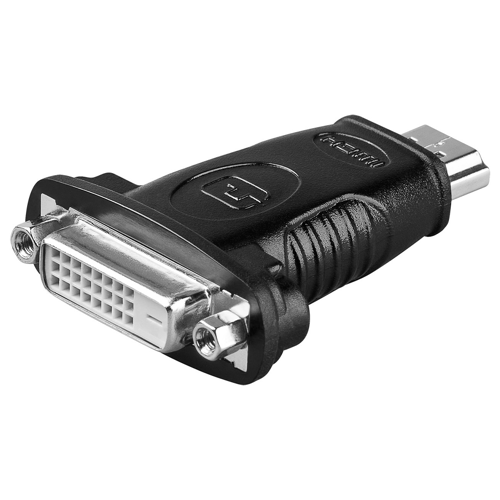 Goobay HDMI auf DVI-D - HDMI-DVI-Adapter schwarz HDMI auf DVI-D - 24 + 1 Pin