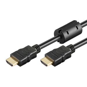 Goobay HDMI Kabel - 1.4 - High Speed - Geeignet für 4K Ultra HD 2160p und 3D -  Ausgestattet mit Ethernet - Ferritkern - 2 Meter - HDMI Kabel Kurz