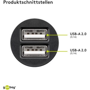 HOFTRONIC™ USB - Autoladegerät - 2 poorts - 3100mA - 15,5W