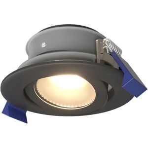 HOFTRONIC™ Lima LED-Einbaustrahler - Kippbar - 4000K - Neutral weiß - IP65 wasser- und staubdicht - Außenbereich - Badezimmer - Auswechselbare Lichtquelle GU10 - 5 Watt - Sicherheitsglas - Schwarz - 2 Jahre Garantie