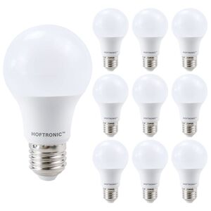 HOFTRONIC™ 10x E27 LED-Glühbirne - 8,5 Watt 806 Lumen - 6500K Tageslichtweißes Licht - Großer Sockel - Ersetzt 60 Watt