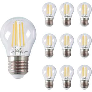 HOFTRONIC™ 10x E27 LED Filament - 4 Watt 470 Lumen - 2700K warmweißes Licht - Ersetzt 40 Watt - G45 Form