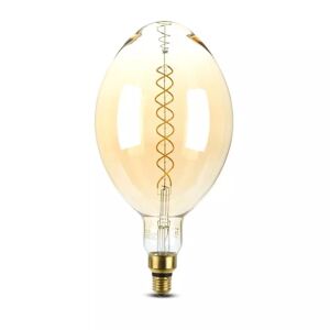 V-TAC LED-Lampe Amber Doppelglühfaden 8 Watt E27 2000K dimmbar