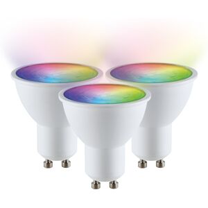 V-TAC Satz von 3 GU10 SMART LED RGBWW Wifi 4,5 Watt 345lm 110° Dimmbar