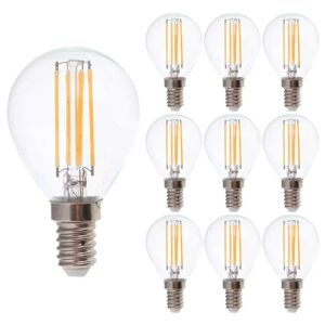 V-TAC 10x LED Glühbirne E14 Fassung 6 Watt 800lm P45 extra Warmweiß 2700K