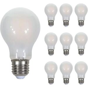 V-TAC Satz von 10 E27-Glühlampen - A60 -2700K - Mattiert - 5 Watt - 2 Jahre Garantie