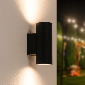 V-TAC Dimmbare LED-Wandleuchte - 2700K warmweiße Lichtfarbe - 5 Watt - 400 Lumen - IP54 - Up & Down Licht - Für Innen und Außen - Doppelseitig - Schwarz