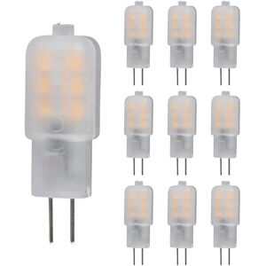 V-TAC 10er Set G4 LED-Kapsels - 1,5 Watt - 100 Lumen - 3000K warmweißes Licht - Steckerlampe