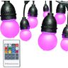 HOFTRONIC™ LED String Light - Bunte Lichterkette - 24 RGB LEDs Farbig - 13,2m (2x6,6m) - IP65 - Incl. Fernbedienung