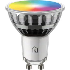 HOFTRONIC™ GU10 Smart Spot - 4,5 Watt 350 lumen - RGB + 2200K-6500K - WiFi + Bluetooth - Glas Strahler - App Steuern, Google Home, Amazon Alexa en Siri