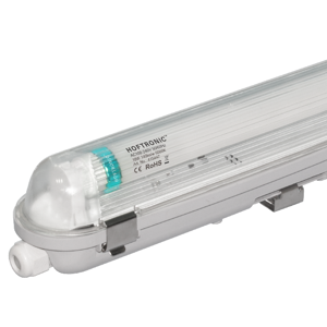 Hoftronic LED Wannenleuchte 120 cm - IP65 Wasserdicht - 18 Watt 2520 Lumen (140lm/W) - Erzetzt 45 Watt - 6000K Tageslichtweiß - Inkl. LED Röhre - Flimmerfrei - Verknüpfbar - T8 (G13) Fassung