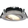 HOFTRONIC™ Dimmbarer LED Einbaustrahler Rome - Edelstahl - 6 Watt- Kippbar - 2700K warm weiß - IP44 - Ultra flach