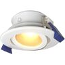 HOFTRONIC™ Lima LED-Einbaustrahler - Kippbar - 2700K - Warm weiß - IP65 wasser- und staubdicht - Außenbereich - Badezimmer - Auswechselbare Lichtquelle GU10 - 5 Watt - Sicherheitsglas - Weiß - 2 Jahre Garantie