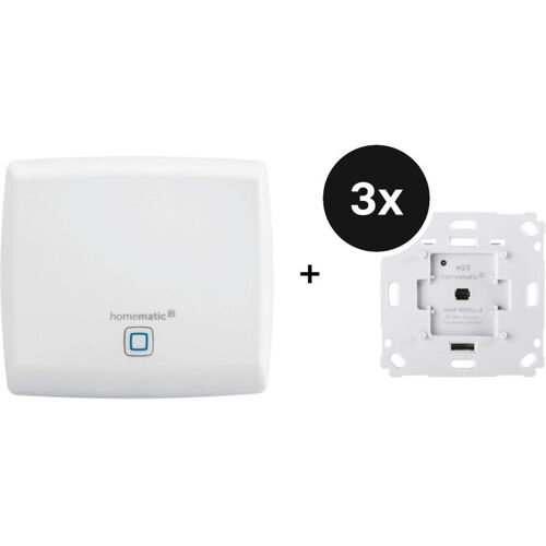 Homematic IP Starter Set mit 3 Rollladenaktoren für Markenschalter - Markisensteuerung