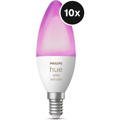 Philips Hue White & Color Ambiance E14 10er-Set