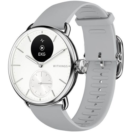 Withings Scanwatch 2 - Hybrid Smartwatch mit Überwachung der Herzgesundheit - Weiß und 38 mm