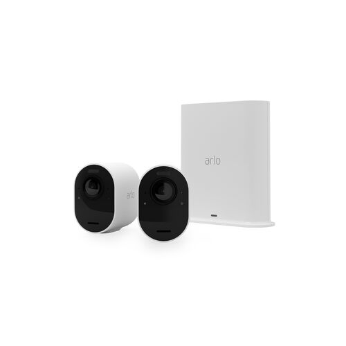 Arlo Ultra 2 VMS5240 - Kabelloses 4K-Überwachungssystem mit 2 Kameras - weiß