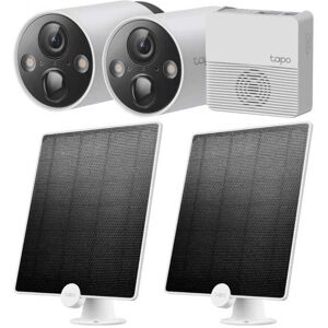 TP-Link Tapo C420S2 - Intelligentes 2-Kamera Sicherheitssystem + A200 Solarpanel 2er-Set