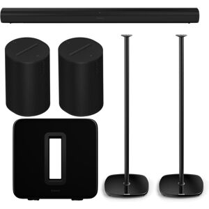 Sonos, Spectral Sonos Era 100 Arc Sub 5.1 Heimkino Set + Spectral SP100 Standfuß 2er-Set