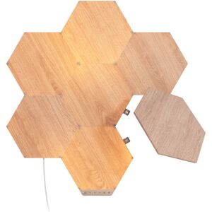 Nanoleaf Elements Wood Look Hexagons Starter Set – 7er-Set - Holz Nanoleaf Elements Wood Look Hexagons Starter Set – 7er-Set - Holz