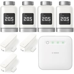 Bosch Smart Home - Starter Set Heizung II mit 4 Thermostaten & 3 Tür-/Fensterkontakt II