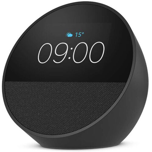 Amazon Echo Spot (Gen. 2) - Smart Clock mit Alexa - Schwarz