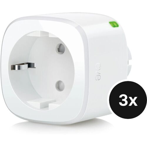Eve Energy Matter - Steckdose mit Verbrauchsmessung - 3er-Set