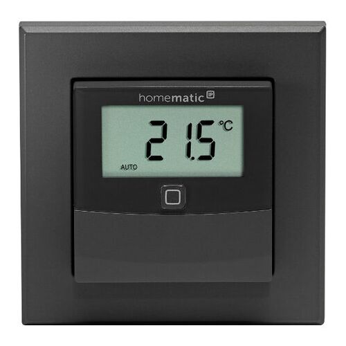 Homematic IP Temperatur- und Luftfeuchtigkeitssensor mit Display – innen - Anthrazit