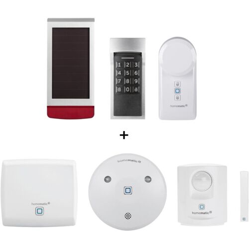 Homematic IP Starter Set Alarm + Alarmsirene Außen + Keypad + Türschlossantrieb