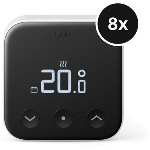 tado° X Smartes Thermostat für Fußbodenheizung und Einzelraumsteuerung - 8er-Set
