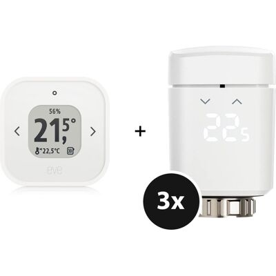 Eve Thermo Raumkomfort-Set - mit 3x Thermo Matter & Thermo Control Matter - Weiß Eve Thermo Raumkomfort-Set - mit 3x Thermo Matter & Thermo Control Matter - Weiß