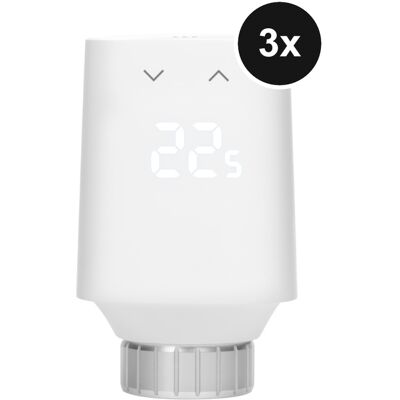 Eve Thermo Matter (5. Gen.) - Heizkörperthermostat - 3er-Set - Weiß Eve Thermo Matter (5. Gen.) - Heizkörperthermostat - 3er-Set - Weiß