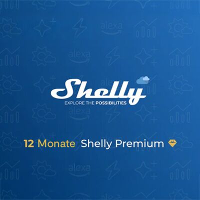 Shelly Premium App - für 12 Monate - Schwarz Shelly Premium App - für 12 Monate - Schwarz