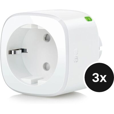 Eve Energy Matter - Steckdose mit Verbrauchsmessung - 3er-Set Eve Energy Matter - Steckdose mit Verbrauchsmessung - 3er-Set