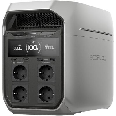 EcoFlow DELTA 3 PLUS - Tragbare Powerstation (1024 W, 1800 Wh) - Silber EcoFlow DELTA 3 PLUS - Tragbare Powerstation (1024 W, 1800 Wh) - Silber