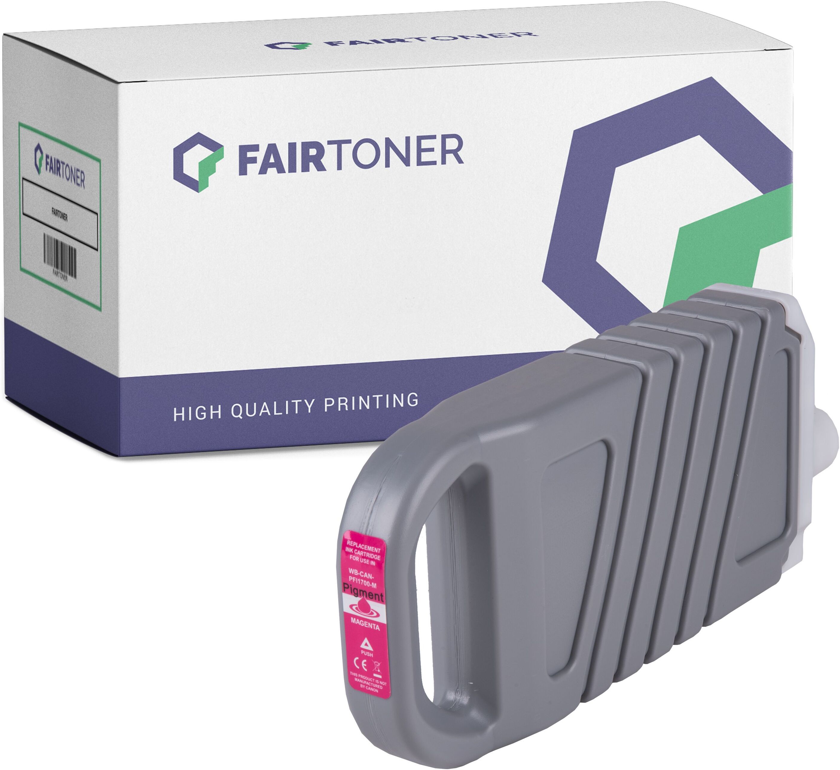 FairToner Kompatibel zu Canon imagePROGRAF Pro-6000 S (0777C001 / PFI-1700M) Druckerpatrone Magenta