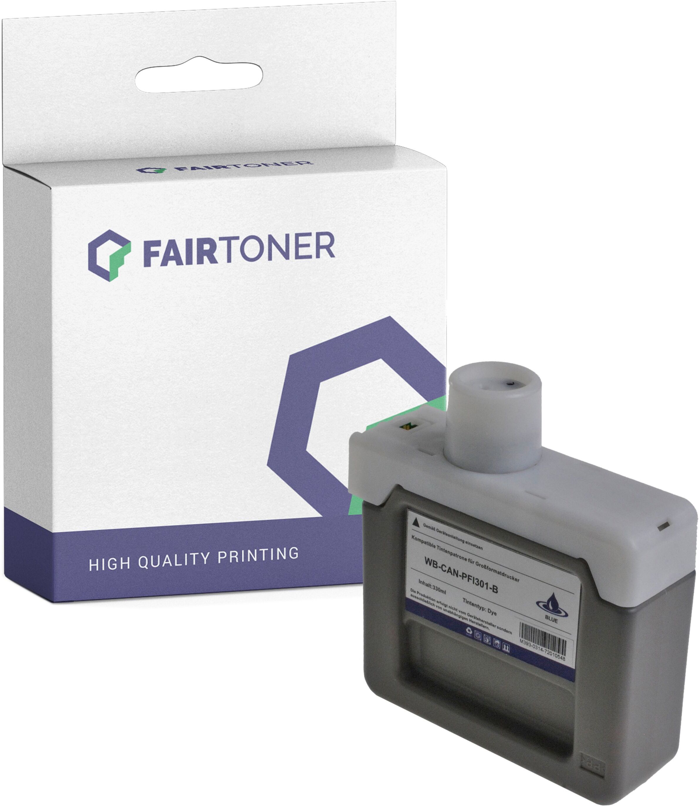 FairToner Kompatibel zu Canon imagePROGRAF IPF 8100 (1494B001 / PFI-301B) Druckerpatrone Blau