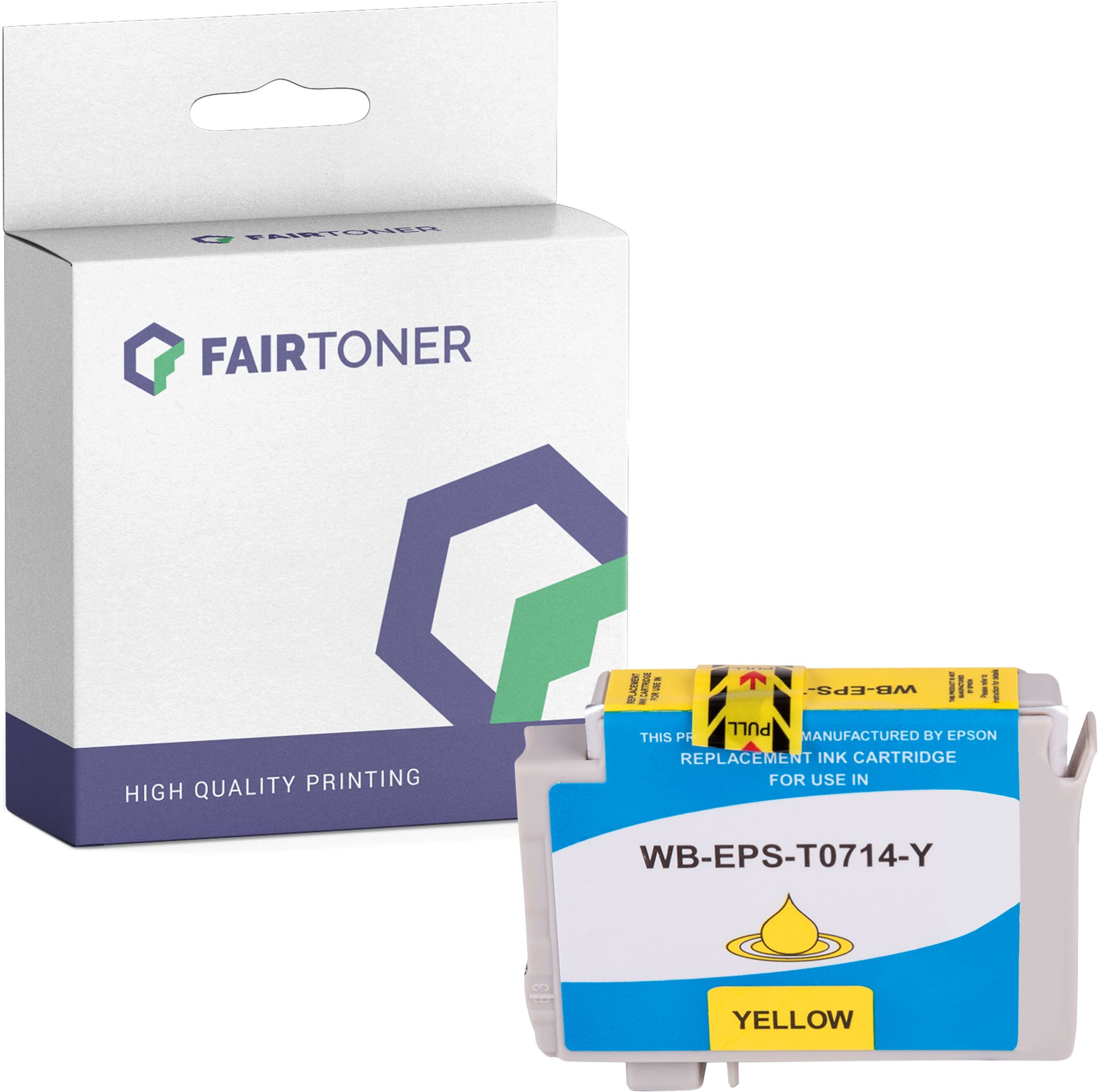 FairToner Kompatibel zu Epson Stylus SX 115 (C13T07124011 / T0712) Druckerpatrone Cyan