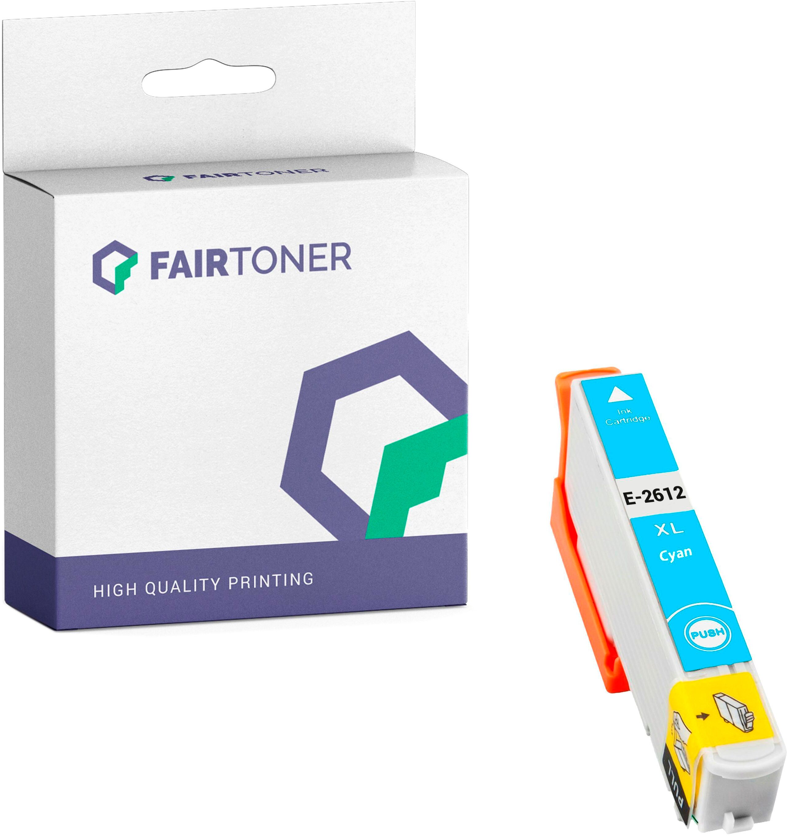 FairToner Kompatibel zu Epson Expression Premium XP-810 (C13T26124010 / 26) Druckerpatrone Cyan