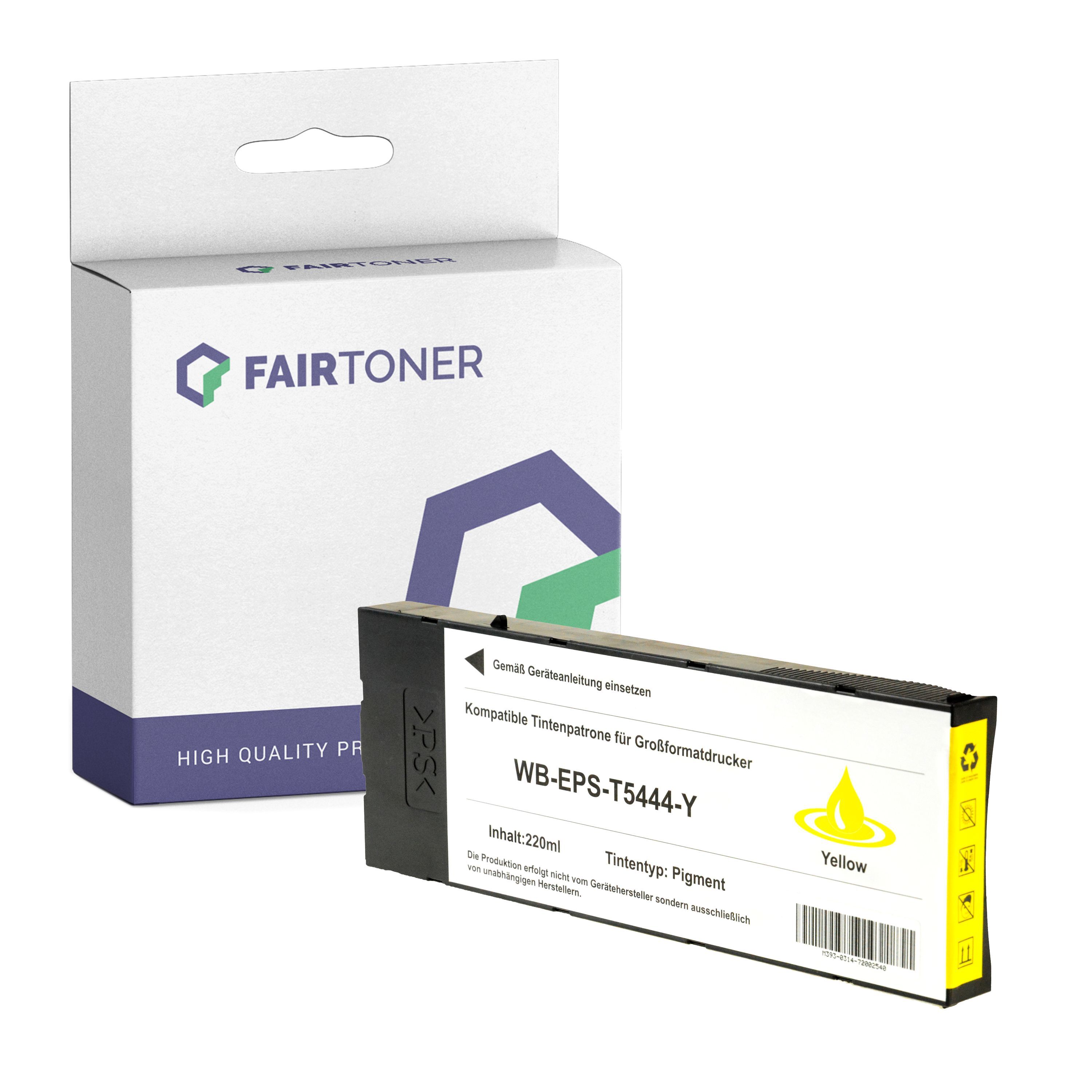 FairToner Kompatibel zu Epson Stylus Pro 4000 C 4 (C13T544400 / T5444) Druckerpatrone Gelb