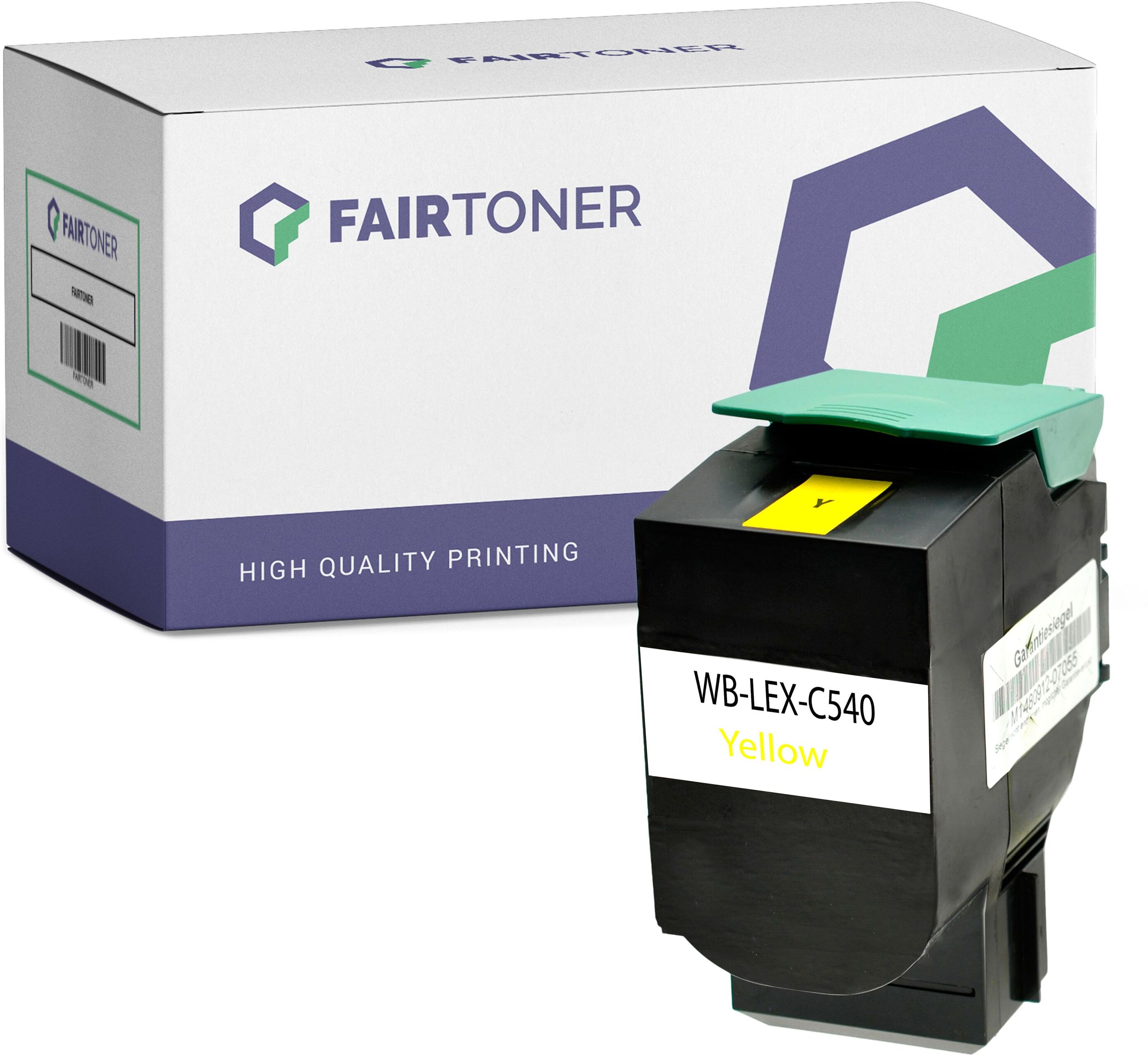 FairToner Kompatibel zu Lexmark Optra C 544 DW (C540H2YG) Toner Gelb