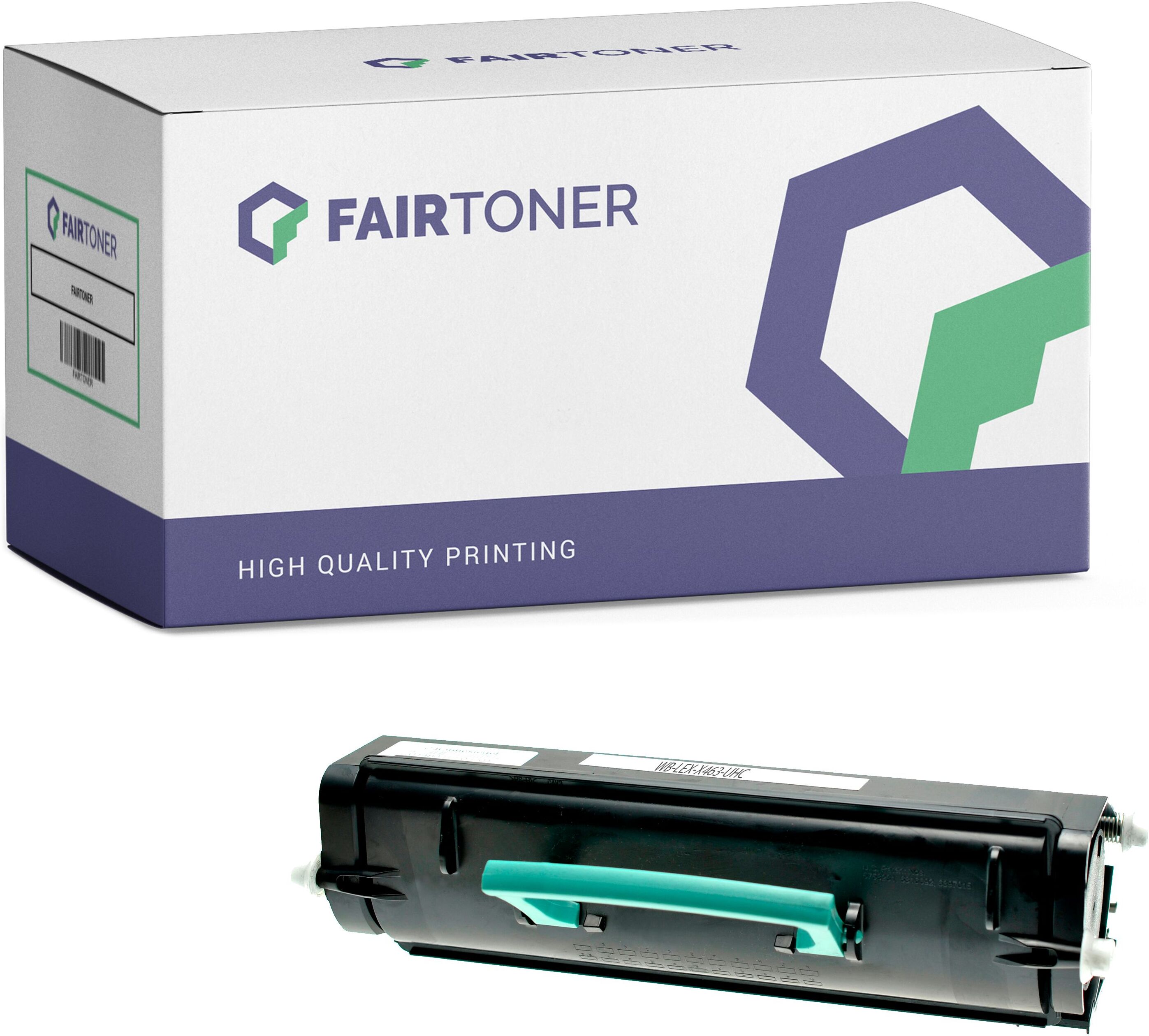 FairToner Kompatibel zu Lexmark X 464 (X463X21G) Toner Schwarz