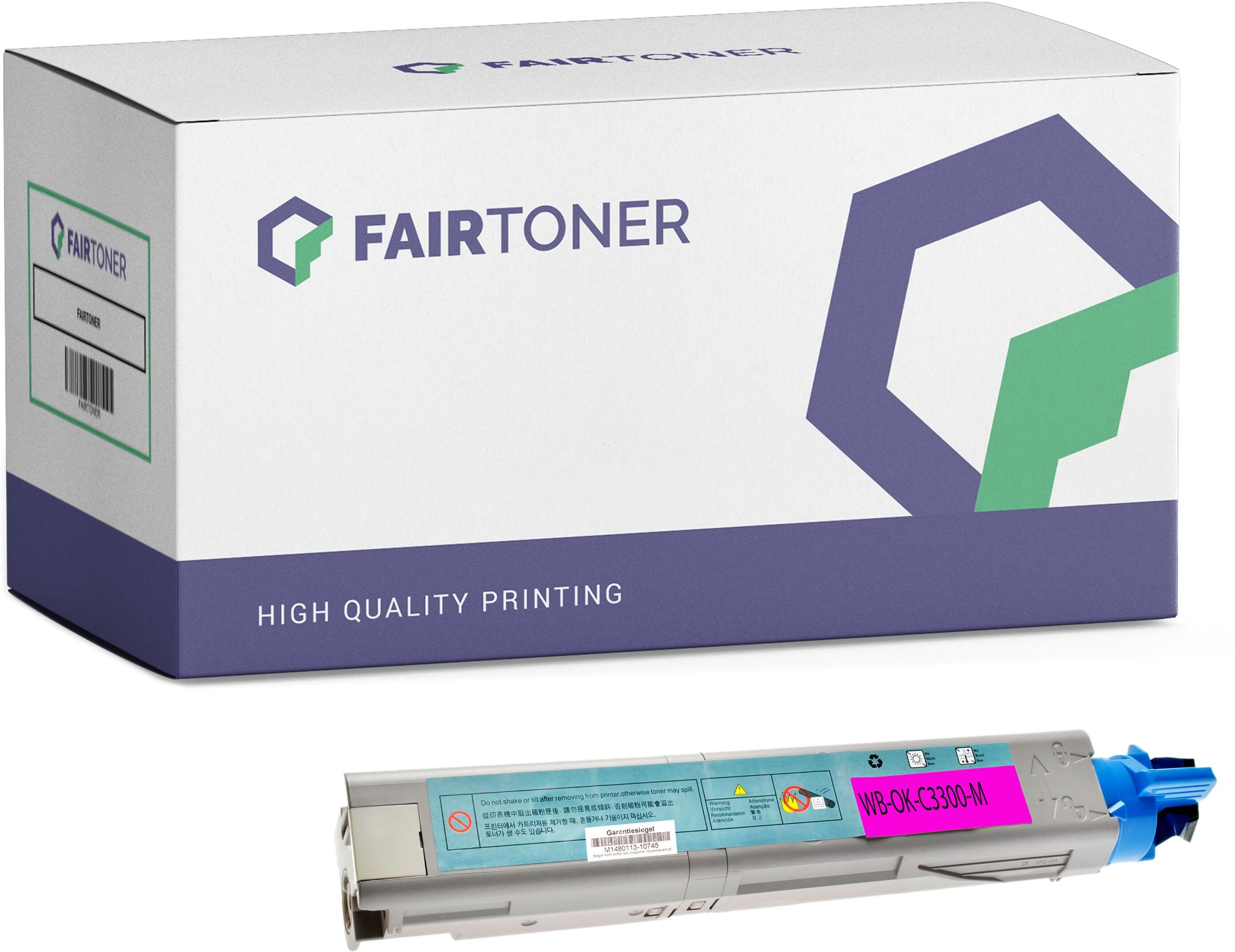 FairToner Kompatibel fÃ¼r OKI 43459370 Toner Magenta