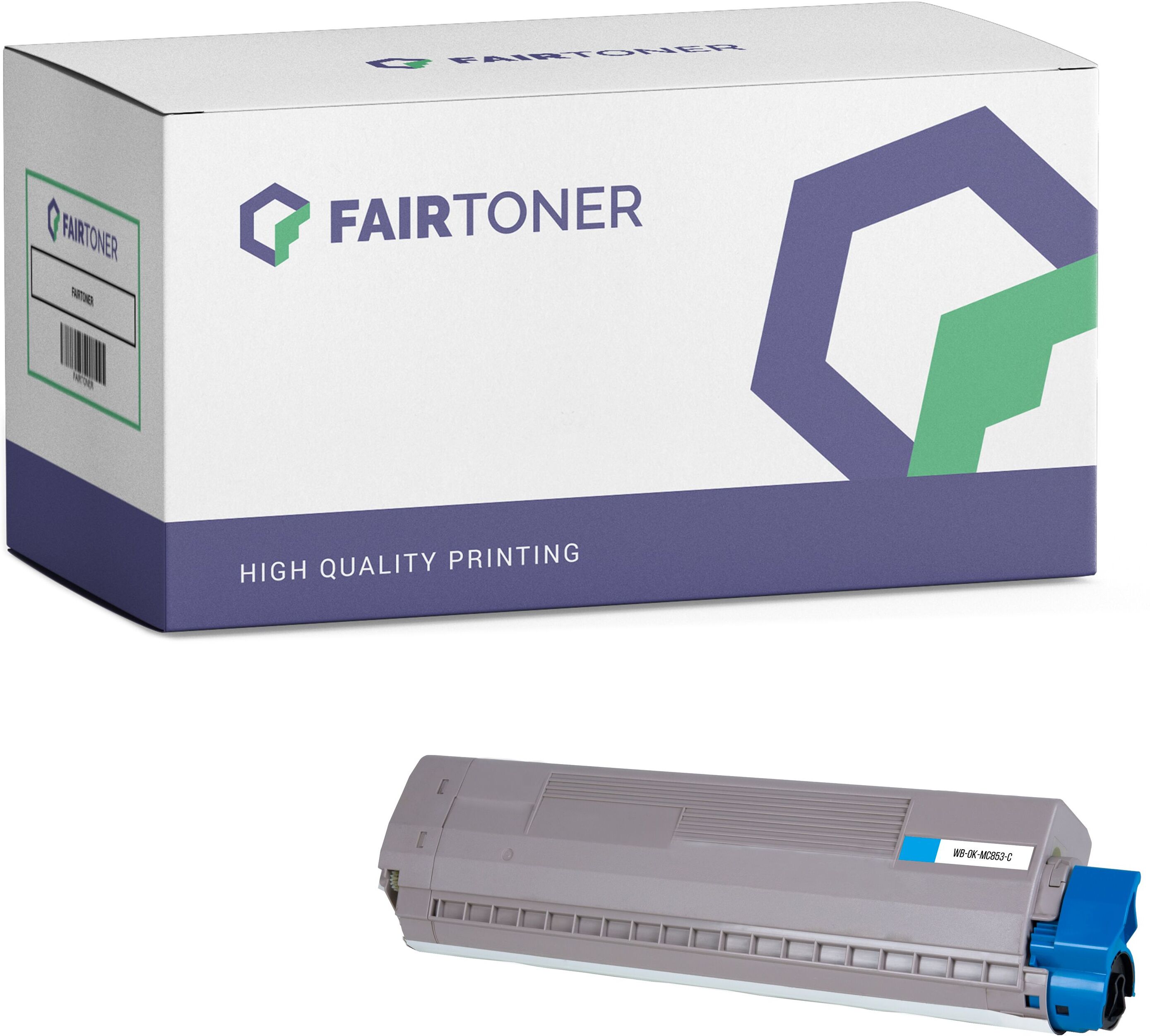 FairToner Kompatibel zu OKI MC 883 dn (45862839) Toner Cyan